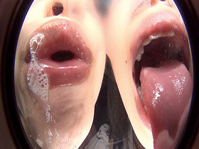 痴女レズに見つめられながらベロキスで迫られる僕　サンプル画像15